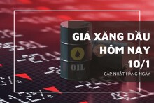 Giá xăng dầu hôm nay 10/1: Tăng giảm trái chiều vào đầu phiên