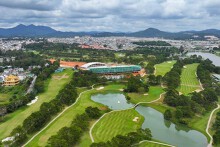 Hiện trạng tòa nhà xây không phép ở sân golf trung tâm Đà Lạt