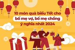 10 món quà biếu Tết cho bố mẹ vợ, bố mẹ chồng ý nghĩa nhất 2024