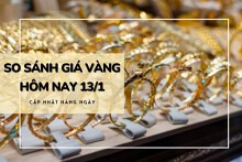 So sánh giá vàng hôm nay 13/1: Vàng SJC tiếp tục tăng mạnh đến 2 triệu đồng/lượng vào cuối tuần