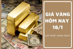 Giá vàng hôm nay 16/1: Vàng SJC tăng, bán ra ở ngưỡng 76,7 triệu đồng/lượng