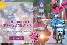 Dự báo thời tiết hôm nay và ngày mai 16/1: Hà Nội mưa phùn và sương mù, Đà Nẵng sáng có mưa, TP HCM nắng nhiều