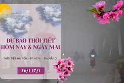 Dự báo thời tiết hôm nay và ngày mai 17/1: Hà Nội tiếp tục có mưa phùn, Đà Nẵng mưa lạnh, TP HCM ngày nắng, đêm se lạnh