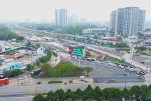 Hình hài nút giao An Phú sau hơn một năm thi công tại TP Thủ Đức