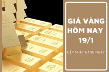 Giá vàng hôm nay 19/1: Vàng SJC tăng cao nhất 500.000 đồng/lượng ở chiều bán ra