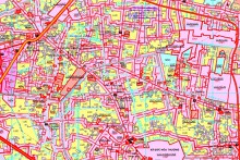 Bản đồ quy hoạch giao thông xã Đức Lập Hạ, huyện Đức Hòa, tỉnh Long An thời kỳ 2021 - 2030