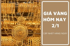 Giá vàng hôm nay 2/1: Tiếp tục giảm mạnh, mức giảm cao nhất 2,5 triệu đồng/lượng