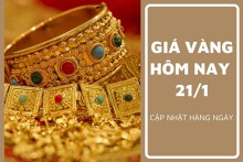 Giá vàng hôm nay 21/1: Vàng SJC giảm đến 600.000 đồng/lượng trong tuần qua