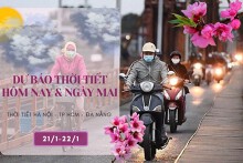 Dự báo thời tiết hôm nay và ngày mai 22/1: Hà Nội đón rét đậm rét hại, Đà Nẵng có mưa rào, TP HCM có nắng từ sớm