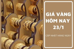 Giá vàng hôm nay 23/1: Vàng SJC tăng 300.000 đồng/lượng, bán ra quanh mốc 76,3 triệu đồng/lượng