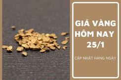 Giá vàng hôm nay 25/1: Vàng SJC giảm thêm 200.000 đồng/lượng