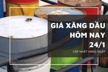 Giá xăng dầu hôm nay 24/1: Rời mốc 80 USD/thùng