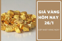Giá vàng hôm nay 26/1: Vàng SJC tăng thêm 100.000 đồng/lượng, bán ra quanh mốc 76,5 triệu đồng/lượng