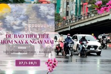 Dự báo thời tiết hôm nay và ngày mai 28/1: Hà Nội rét hại kèm theo mưa, Đà Nẵng mưa nhỏ, TP HCM nắng triền miên