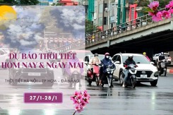 Dự báo thời tiết hôm nay và ngày mai 28/1: Hà Nội rét hại kèm theo mưa, Đà Nẵng mưa nhỏ, TP HCM nắng triền miên