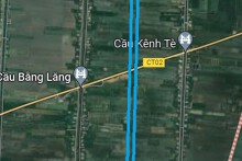 Đường sẽ mở ở xã Tân Ninh, huyện Tân Thạnh, tỉnh Long An