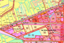 Bản đồ quy hoạch sử dụng đất thị trấn Thạnh Hóa, huyện Thạnh Hóa, tỉnh Long An thời kỳ 2021 - 2030
