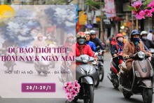 Dự báo thời tiết hôm nay và ngày mai 29/1: Hà Nội thấp nhất 9 độ, Đà Nẵng trời lạnh, TP HCM nắng vẫn tiếp diễn