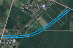 Đường sẽ mở ở xã Thuận Bình, huyện Thạnh Hóa, tỉnh Long An