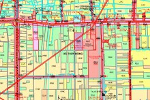 Bản đồ quy hoạch giao thông xã Thủy Đông, huyện Thạnh Hóa, tỉnh Long An thời kỳ 2021 - 2030