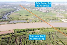 Toàn cảnh vị trí dự kiến quy hoạch cầu vượt sông Rạng nối Kim Thành - Thanh Hà, Hải Dương