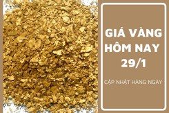 Giá vàng hôm nay 29/1: Vàng SJC giảm 100.000 đồng/lượng sáng đầu tuần