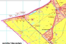 Bản đồ quy hoạch sử dụng đất xã Khánh Hưng, huyện Vĩnh Hưng, tỉnh Long An đến năm 2030