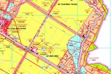 Bản đồ quy hoạch giao thông xã Thái Bình Trung, huyện Vĩnh Hưng, tỉnh Long An đến năm 2030