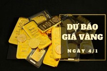 Dự báo giá vàng 4/1: Có thể giảm trở lại theo thị trường thế giới?