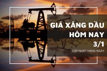 Giá xăng dầu hôm nay 3/1: Biến động trái chiều