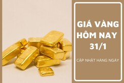 Giá vàng hôm nay 31/1: Vàng SJC tăng thêm từ 200.000 đồng/lượng đến 250.000 đồng/lượng