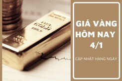 Giá vàng hôm nay 4/1: Vàng SJC tiếp tục giảm đến 500.000 đồng/lượng