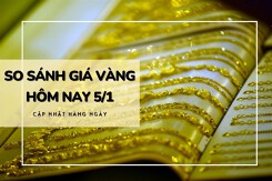 So sánh giá vàng hôm nay 5/1: Vàng 24K tăng trở lại, vượt 63 triệu đồng/lượng