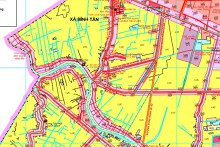 Bản đồ quy hoạch giao thông xã Bình Tân, thị xã Kiến Tường, tỉnh Long An đến năm 2030