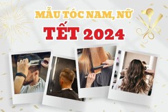 Top 10 mẫu tóc nam, nữ Tết 2024 ‘hot trend’ đẹp nhất