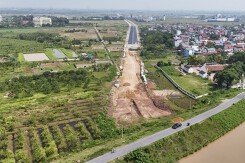 Đường trục phát triển kinh tế ngoại thành Hà Nội sắp hoàn thành