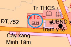 Đất có quy hoạch ở xã Minh Tâm, huyện Hớn Quản, tỉnh Bình Phước