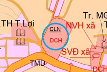 Đất có quy hoạch ở xã Tân Lợi, huyện Hớn Quản, tỉnh Bình Phước