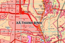 Bản đồ quy hoạch giao thông xã Thanh Bình, huyện Hớn Quản, tỉnh Bình Phước đến năm 2030