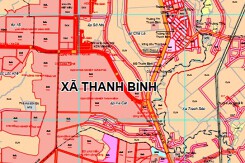 Bản đồ quy hoạch giao thông xã Thanh Bình, huyện Hớn Quản, tỉnh Bình Phước đến năm 2030