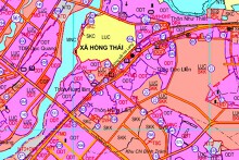 Bản đồ quy hoạch giao thông phường Hồng Thái, thị xã Việt Yên, Bắc Giang