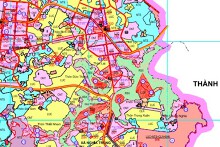 Bản đồ quy hoạch sử dụng đất xã Nghĩa Trung, thị xã Việt Yên, Bắc Giang