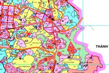 Bản đồ quy hoạch giao thông xã Nghĩa Trung, thị xã Việt Yên, Bắc Giang