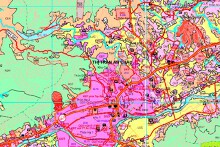 Bản đồ quy hoạch sử dụng đất thị trấn An Châu, huyện Sơn Động, Bắc Giang đến năm 2030