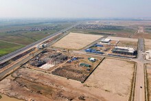 Hình ảnh KCN số 5 rộng gần 200 ha, trị giá 2.385 tỷ đồng đang xây dựng ở Hưng Yên