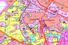 Bản đồ quy hoạch giao thông xã Trung Sơn, thị xã Việt Yên, Bắc Giang
