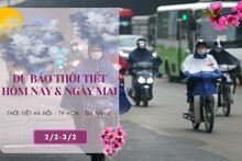 Dự báo thời tiết hôm nay và ngày mai 3/2: Hà Nội duy trì mưa rét, Đà Nẵng không mưa, TP HCM nắng nóng 35 độ