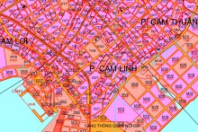 Bản đồ quy hoạch sử dụng đất phường Cam Linh, TP Cam Ranh, tỉnh Khánh Hòa đến năm 2030