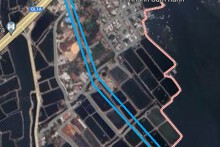 Đường sẽ mở ở phường Ba Ngòi, TP Cam Ranh, tỉnh Khánh Hòa