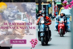 Dự báo thời tiết hôm nay và ngày mai 12/2: Hà Nội vẫn rét dù hửng nắng, Đà Nẵng mưa vài nơi, TP HCM nắng nóng